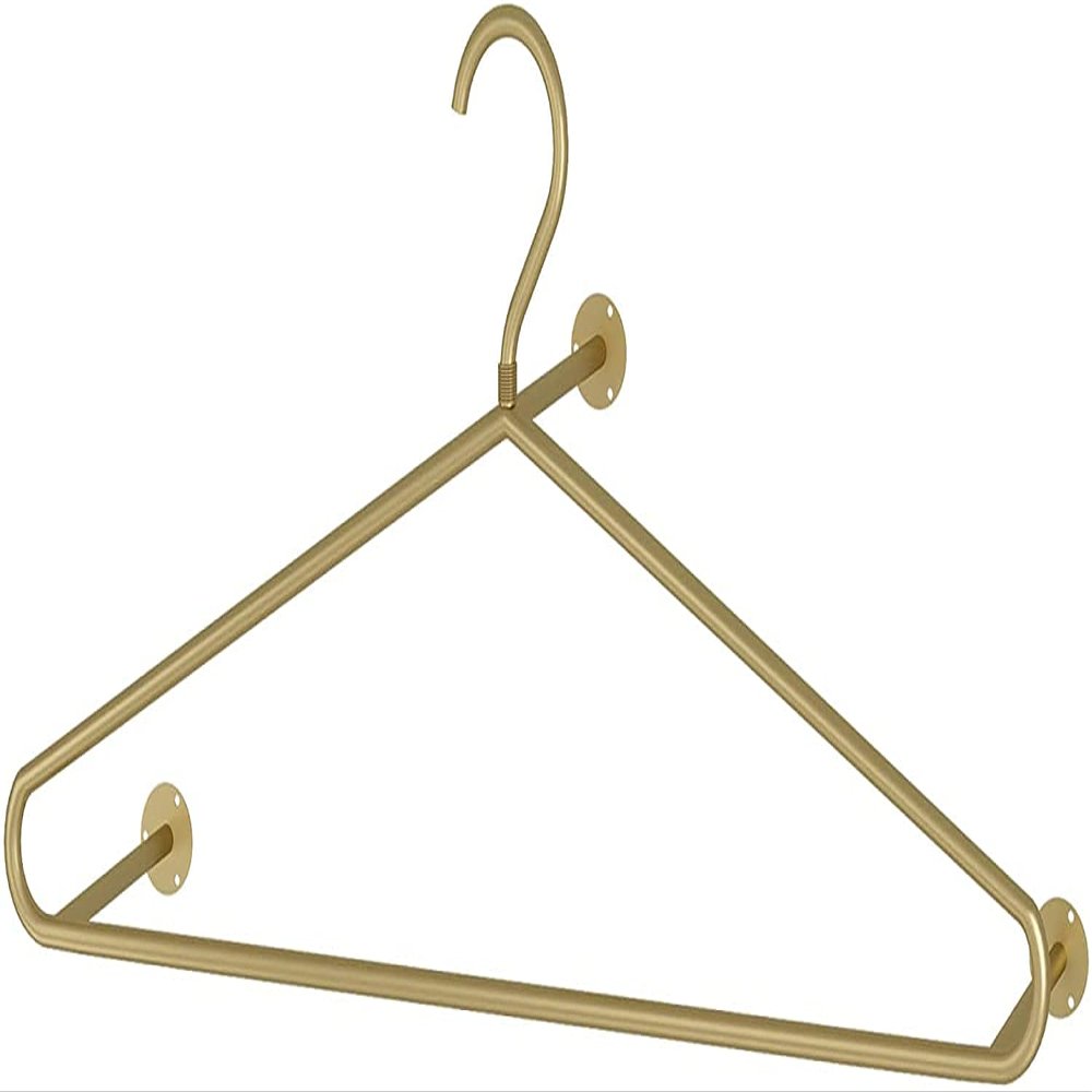 Wall-Mounted Garment Rack, Gold, 80 cm