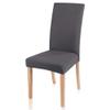 LIJUCAI Solid Stretch Chair Covers, Gray, 2-Pack view 1