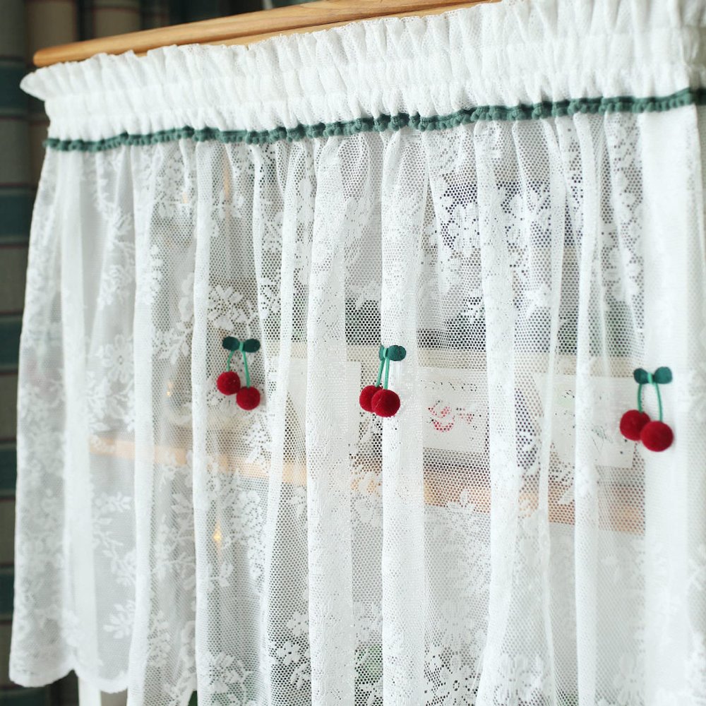 TRGCJGH Sheer Tier Curtain, 1 Panel, 59 x 27 in