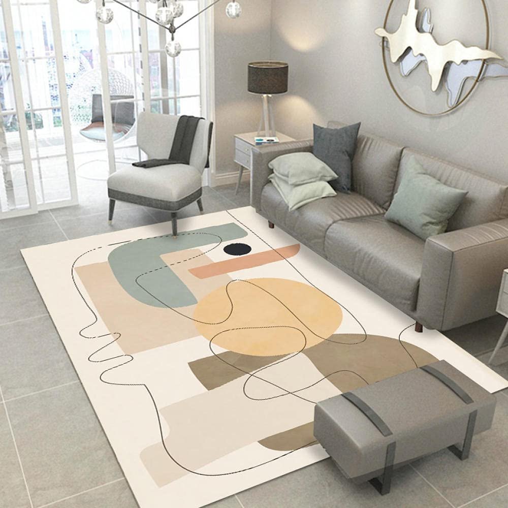 RUGMRZ Modern Minimalist Abstract Outdoor Rug, 80 × 120 cm