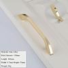ZESLIV Gold Zinc Alloy Cabinet Handles, 128 mm Hole Spacing view 2