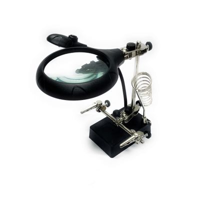 LEOFLA Magnifying Lens with LED Light and Helping Hands