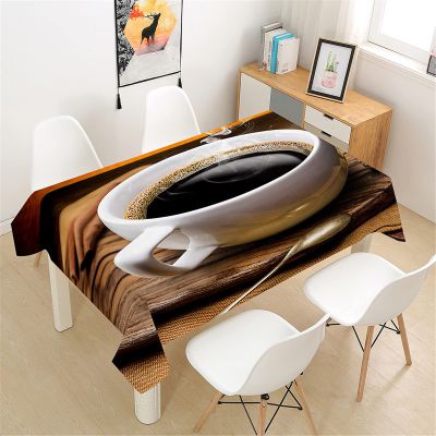 Himlaya Waterproof Washable Tablecloth, Brown Wood Grain, 140 x 260 cm