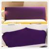 Stretch Velvet Headboard Cover for King/Queen Beds, Purple, 170–190 cm view 2
