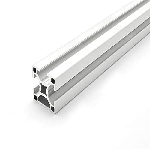 Design Aluminum Profile 30x30L, 1 Concealed Slot, B-Type Slot 8, Light, Silver Anodized, 410 mm