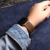 Falandi Leather Watch Band for Apple Watch, 40 mm, 38 mm, 44 mm, 42 mm, Retro Pattern, Classic Replacement Band for iWatch, Men and Women, Series SE 6, 5, 4, 3, 2, 1 (Retro Brown, 40 mm/38 mm) view 3