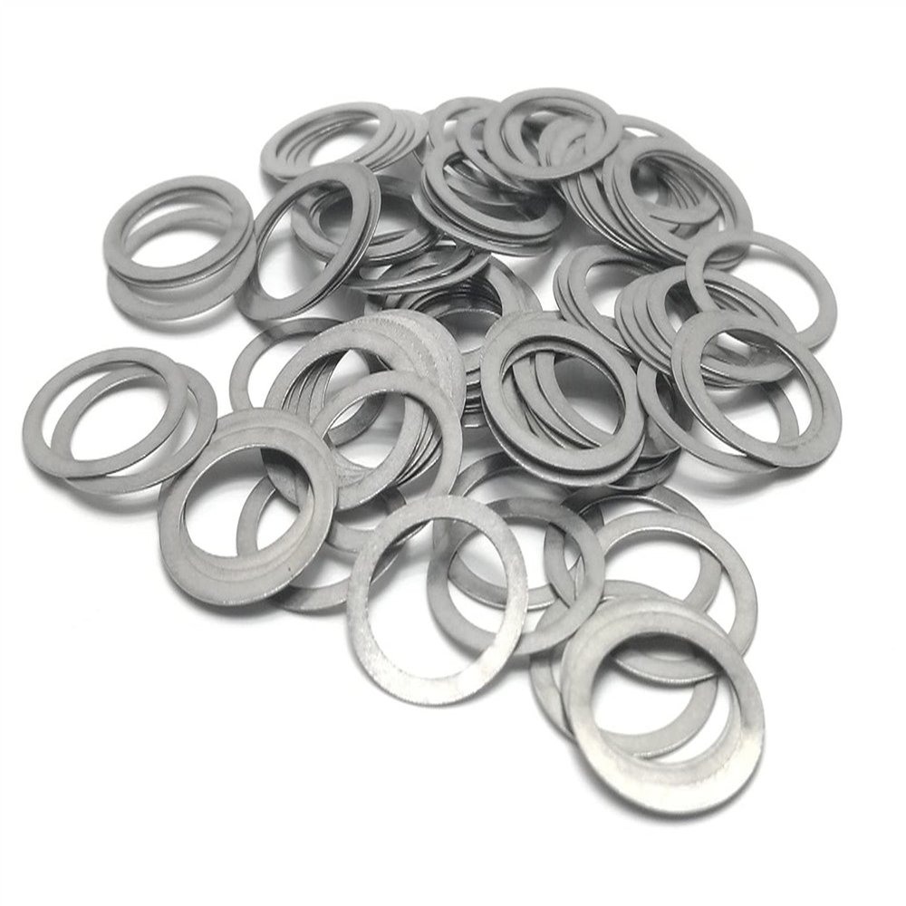 Liovns Mdingbao 0.5 mm Flat Washers, Stainless Steel 304, M3–M17, 100-Pack