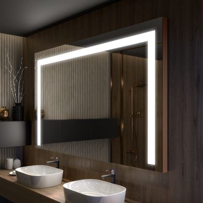 Artforma LED Bathroom Mirror with Lighting, 120 x 100 cm, Made to Order, Frameless