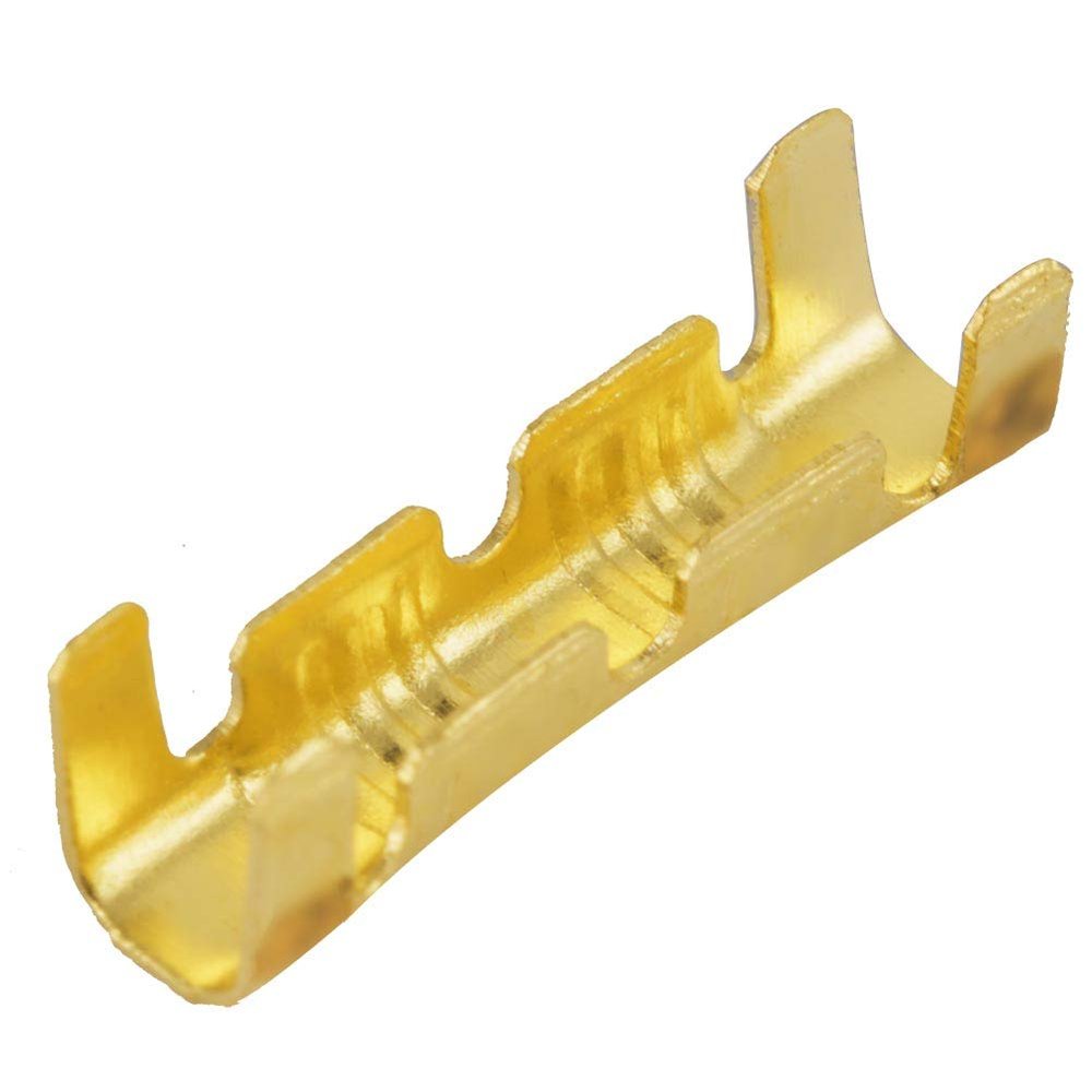 100 Brass Butt Connectors, 0.5–1.5 mm²