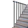 50 cm Black Metal Handrail for Indoor Stairs, Wall-Mounted Industrial Pipe Rail view 1