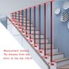 50 cm Black Metal Handrail for Indoor Stairs, Wall-Mounted Industrial Pipe Rail view 3