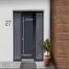 Metzler Modern Solid Steel House Letter d, 20 cm, Anthracite RAL 7016 view 4