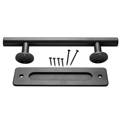 HYEYXKK Shower Door Pull Handle Set, Stainless Steel, 60 cm