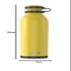 IDRINK b-evo Revolutionary Insulated Bottle, 3-Layer Stainless Steel Bottle with Double Lid, 500 ml (MICHELANGELO) view 4