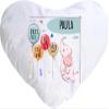 Kleckerliese Personalized Baby Pillow Cover, Elephant, 40 x 44 cm, White view 1