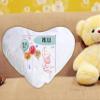 Kleckerliese Personalized Baby Pillow Cover, Elephant, 40 x 44 cm, White view 2