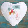 Kleckerliese Personalized Baby Pillow Cover, Elephant, 40 x 44 cm, White view 3
