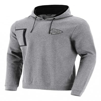 Fanatics NFL Kansas City Chiefs Mono Premium Graphic Hoodie, Gray, XXL