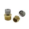90° Fan-Shaped Brass Mist Nozzles, 3/16" Thread, Low-Pressure Garden Irrigation, 2-Pack view 2