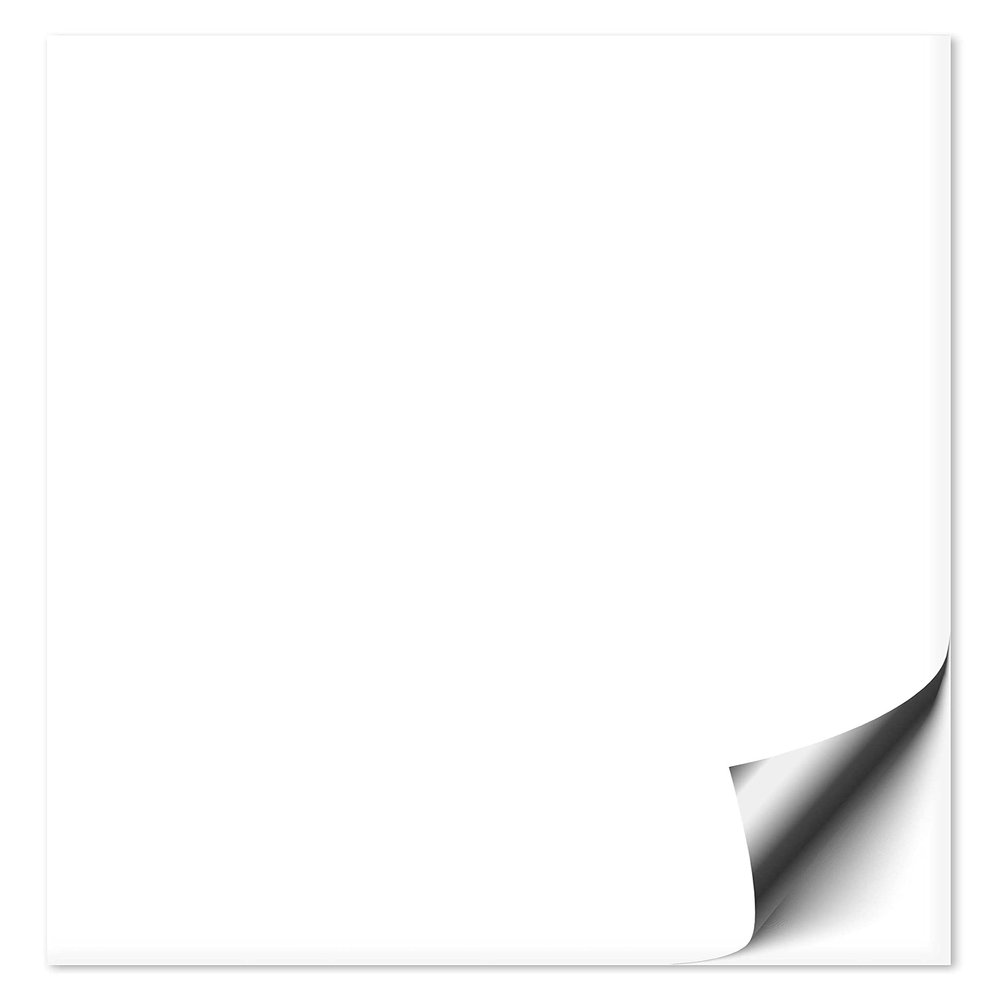 400 White Glossy Tile Stickers, 15 x 20 cm