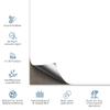 400 White Glossy Tile Stickers, 15 x 20 cm view 4