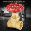 DN15 (G1/2) Threaded Brass Gate Valve, Manual Two-Way Shutoff Valve view 4