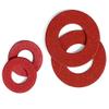 XinYuan Flat Washers, 20/100-Piece Red Steel Paper Insulating Sealing Ring Spacers, M2–M16 (100 pcs M6 x 18 x 1.5 mm) view 1