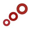 XinYuan Flat Washers, 20/100-Piece Red Steel Paper Insulating Sealing Ring Spacers, M2–M16 (100 pcs M6 x 18 x 1.5 mm) view 2