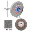 GOONSDS Bench Grinding Wheel, Brown Aluminum Oxide, 200 x 32 x 25 mm, 46 Grit, 1 Pc view 2