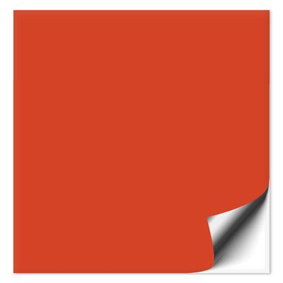 200 Orange-Red Matte Tile Stickers, 20 x 25 cm