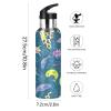 Mnsruu Insulated Water Bottle for Girls and Boys, Tropical Fish Stainless Steel Bottle with Straw, 590 ml view 2