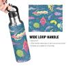Mnsruu Insulated Water Bottle for Girls and Boys, Tropical Fish Stainless Steel Bottle with Straw, 590 ml view 4