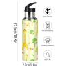 Mnsruu Insulated Water Bottle for Girls and Boys, Cartoon Giraffe Stainless Steel Water Bottle with Straw, 20 oz view 2