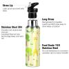 Mnsruu Insulated Water Bottle for Girls and Boys, Cartoon Giraffe Stainless Steel Water Bottle with Straw, 20 oz view 3