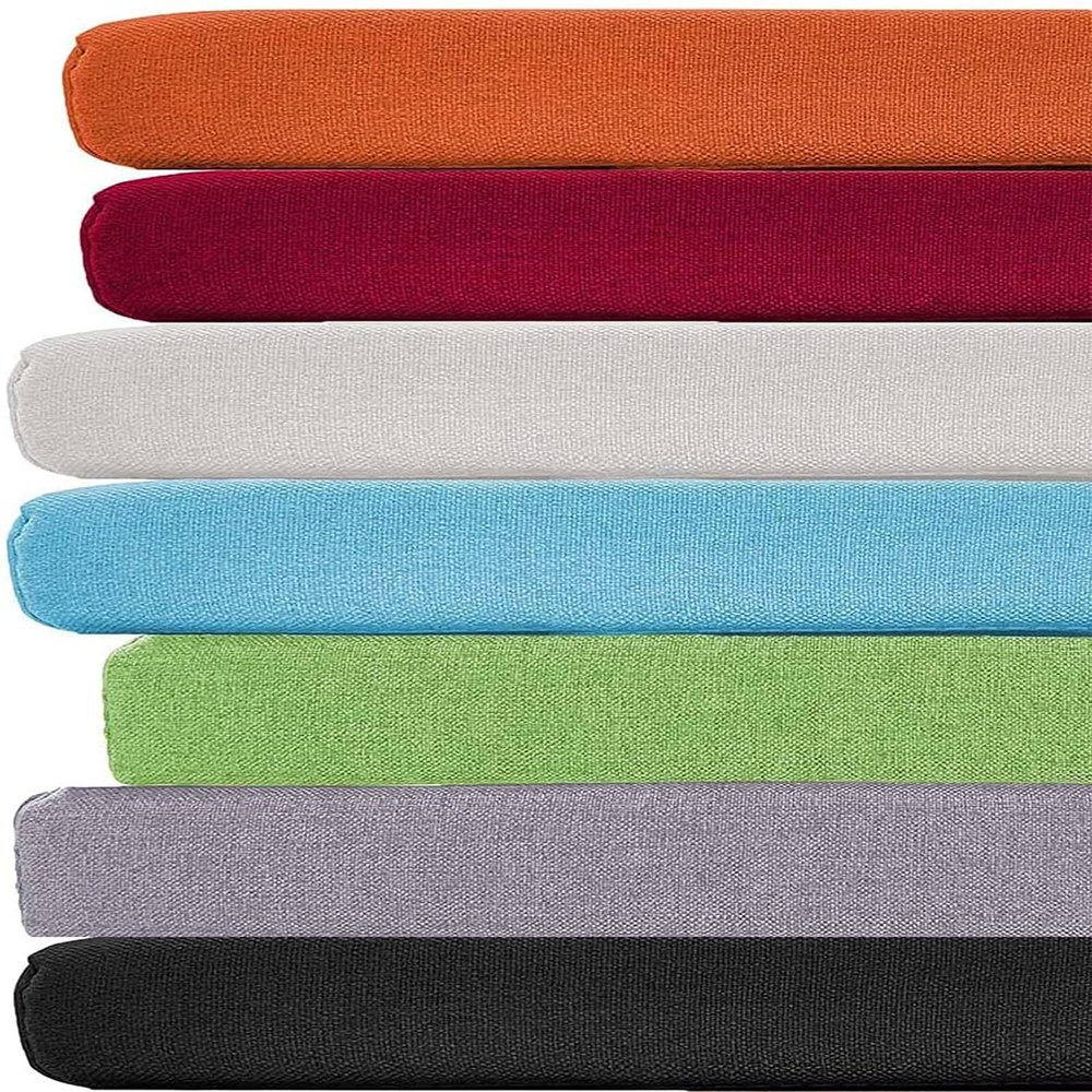 BangDon Patio Furniture Cushion, Waterproof Outdoor Seat Cushion with Ties, 120 x 40 cm, Orange