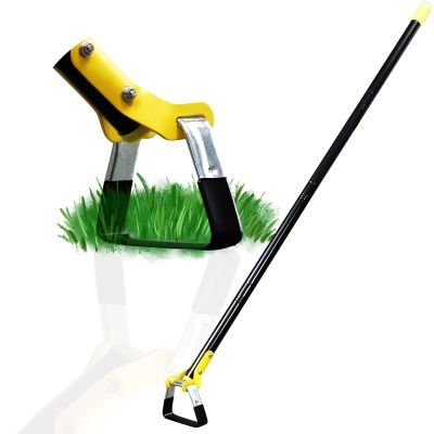 DonSail Stirrup Hoe, Garden Tool for Weeding, Adjustable Long Handle, 76.2–109.2 cm, Black