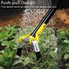 DonSail Stirrup Hoe, Garden Tool for Weeding, Adjustable Long Handle, 76.2–109.2 cm, Black view 2