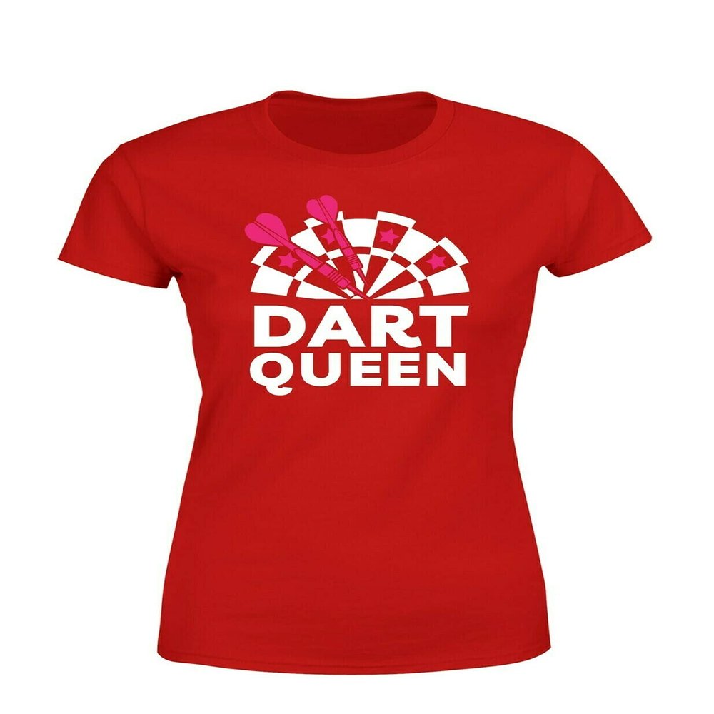Dart & Dartboard Queen Women's T-Shirt, Red, X-Small