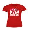 Dart & Dartboard Queen Women's T-Shirt, Red, X-Small view 1