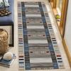 ZDOHMij Gray Hallway Runner Rug 80 x 450 cm, Non-Slip, Washable Polyester view 3
