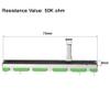 sourcing map 5-Piece Fader Variable Resistors for Mixers with Knobs, Green view 2