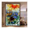 Self-Adhesive Privacy Window Film, Colorful Abstract Frosted Glass, Reusable, 30 x 120 cm view 1