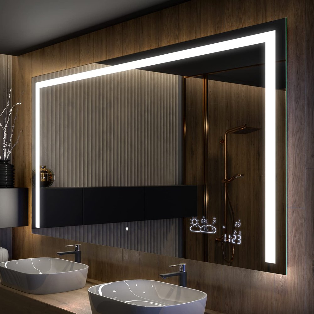 Artforma Lighted Bathroom Mirror - LED Mirror - 50 x 80 cm - Made to Order - Modern Frameless Design