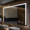 Artforma Lighted Bathroom Mirror - LED Mirror - 50 x 80 cm - Made to Order - Modern Frameless Design view 1