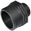 AERZETIX C51986 Set of 2 Male-to-Male Screw-In Reducers, 1 1/4" x 2", Plastic, PN 6 bar view 3