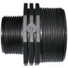 AERZETIX C51986 Set of 2 Male-to-Male Screw-In Reducers, 1 1/4" x 2", Plastic, PN 6 bar view 4