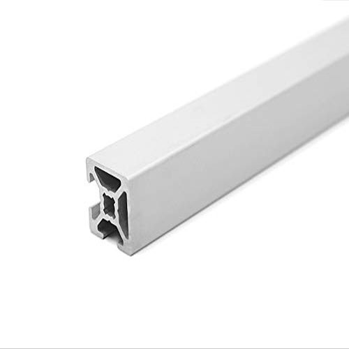 Design Aluminum Profile 20x20L, 2 Concealed Grooves, 90° B-Type Groove 6, Silver Anodized, 1790 mm