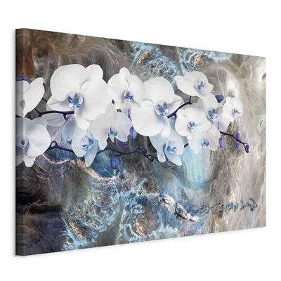 murando - Beige, Blue and White Canvas Wall Art, Bedroom, Living Room, Modern