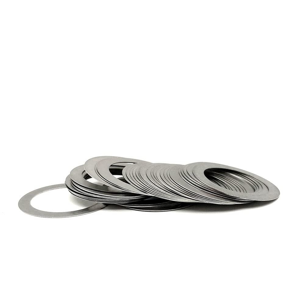 XinYuan Stainless Steel Flat Washers, High-Precision Ultra-Thin Shim Washers, M3 M4 M5, 0.1/0.2/0.3/0.5/1 mm Thick