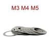 XinYuan Stainless Steel Flat Washers, High-Precision Ultra-Thin Shim Washers, M3 M4 M5, 0.1/0.2/0.3/0.5/1 mm Thick view 2